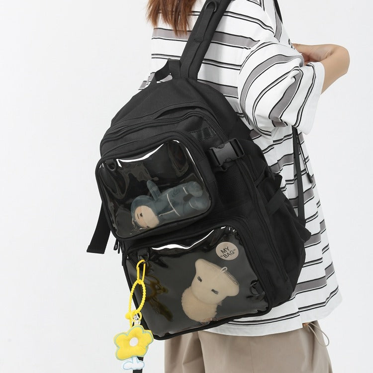Transparent Large Capacity Detachable College Company Backpacks