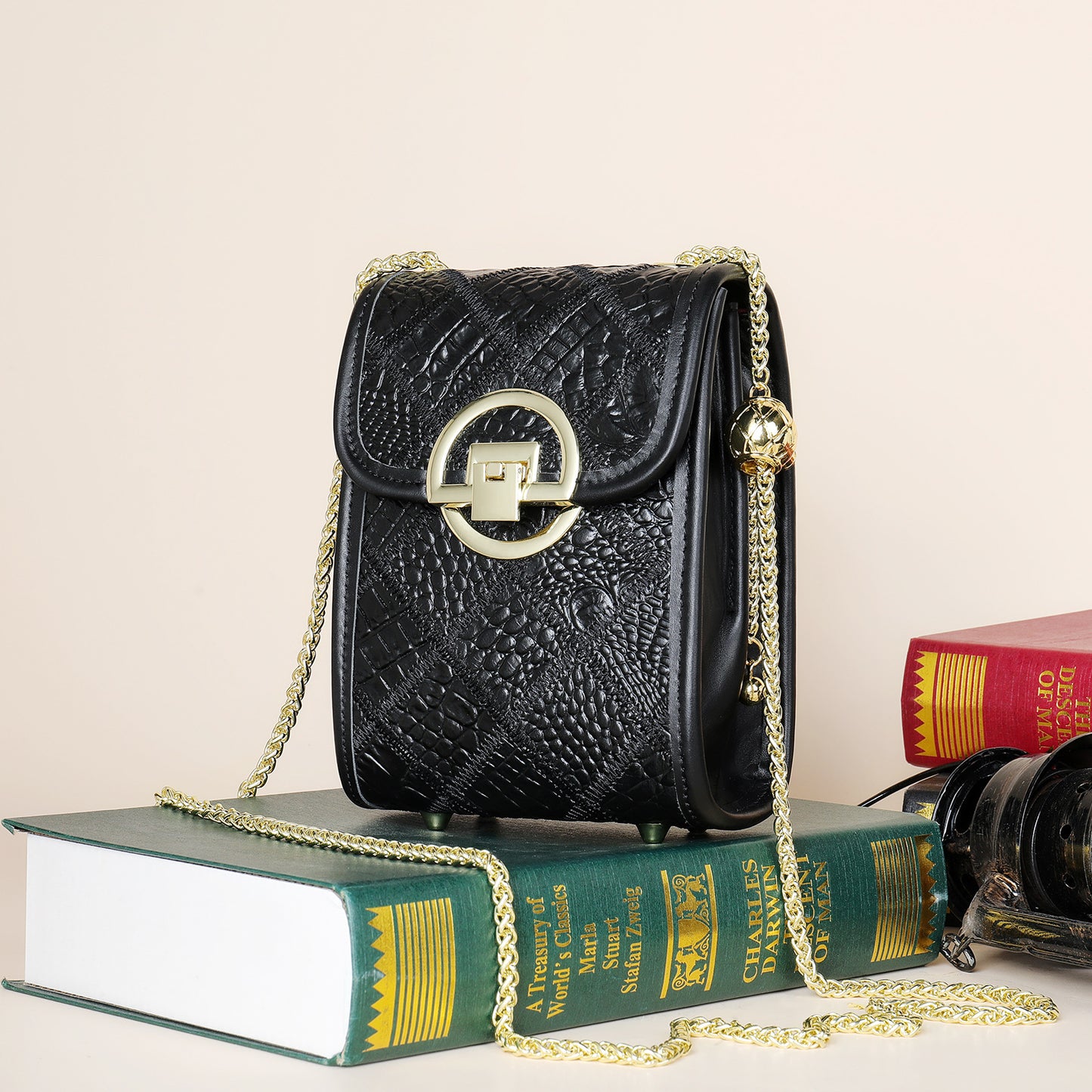 Women's Korean Style High-grade Underarm Genuine Leather Crossbody Bags