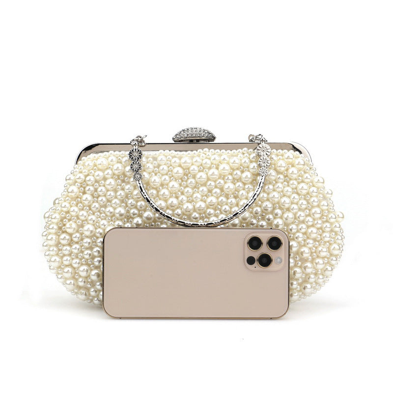 Women's Pearl Dinner Banquet Clutch All Match Evening Bags