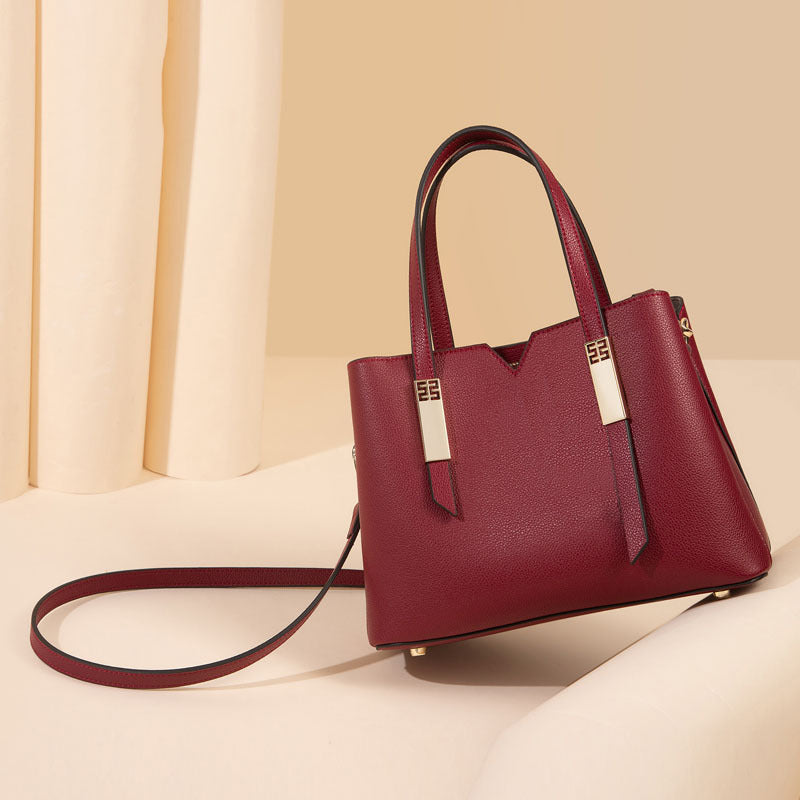Women's Wedding Portable Vintage Leather Mom Shoulder Bags