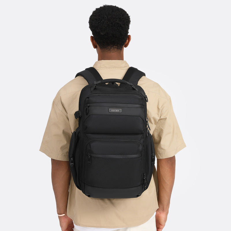 Men's Business Commuter Computer Waterproof Large Capacity Backpacks