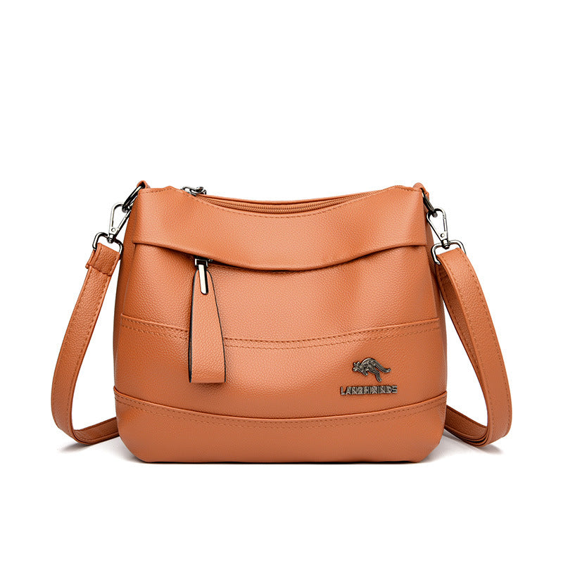 Genuine Leather Mom Trendy Fashion Large Crossbody Bags