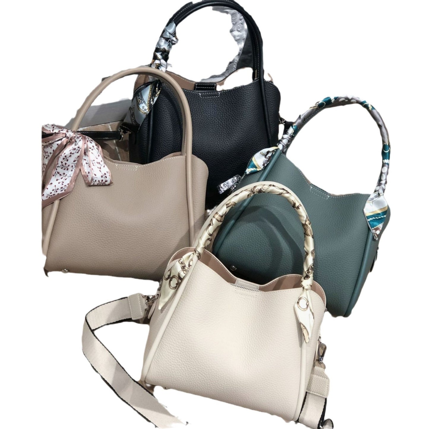 Women's First Layer Leather Large Capacity Fashion Shoulder Bags