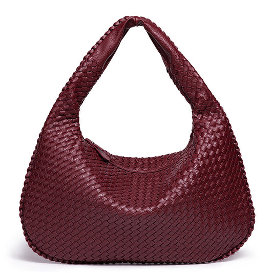 Women's Woven Large Oblique Handmade Capacity Shoulder Bags