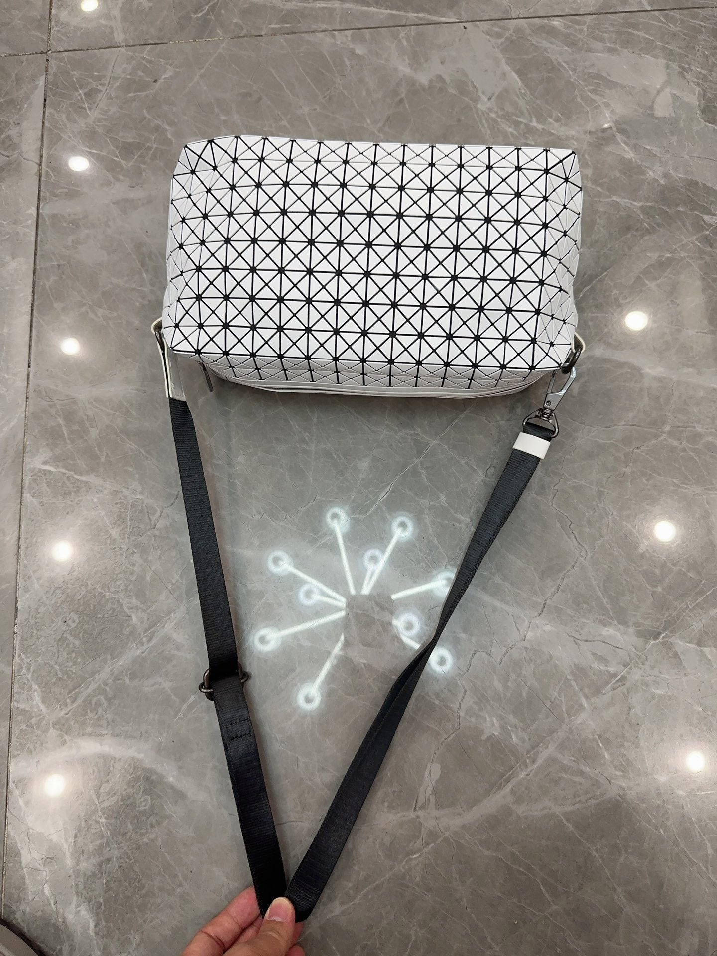 Women's & Men's & Rhombic Silicone Pillow Box Saddle Shoulder Bags