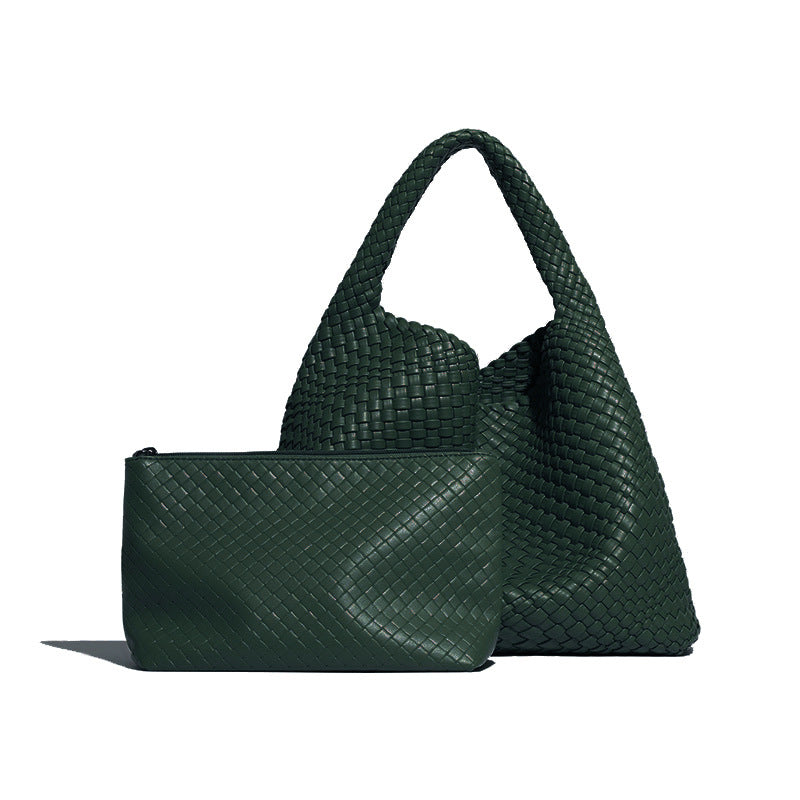 Women's Woven Large Capacity Fashion Versatile Version Handbags