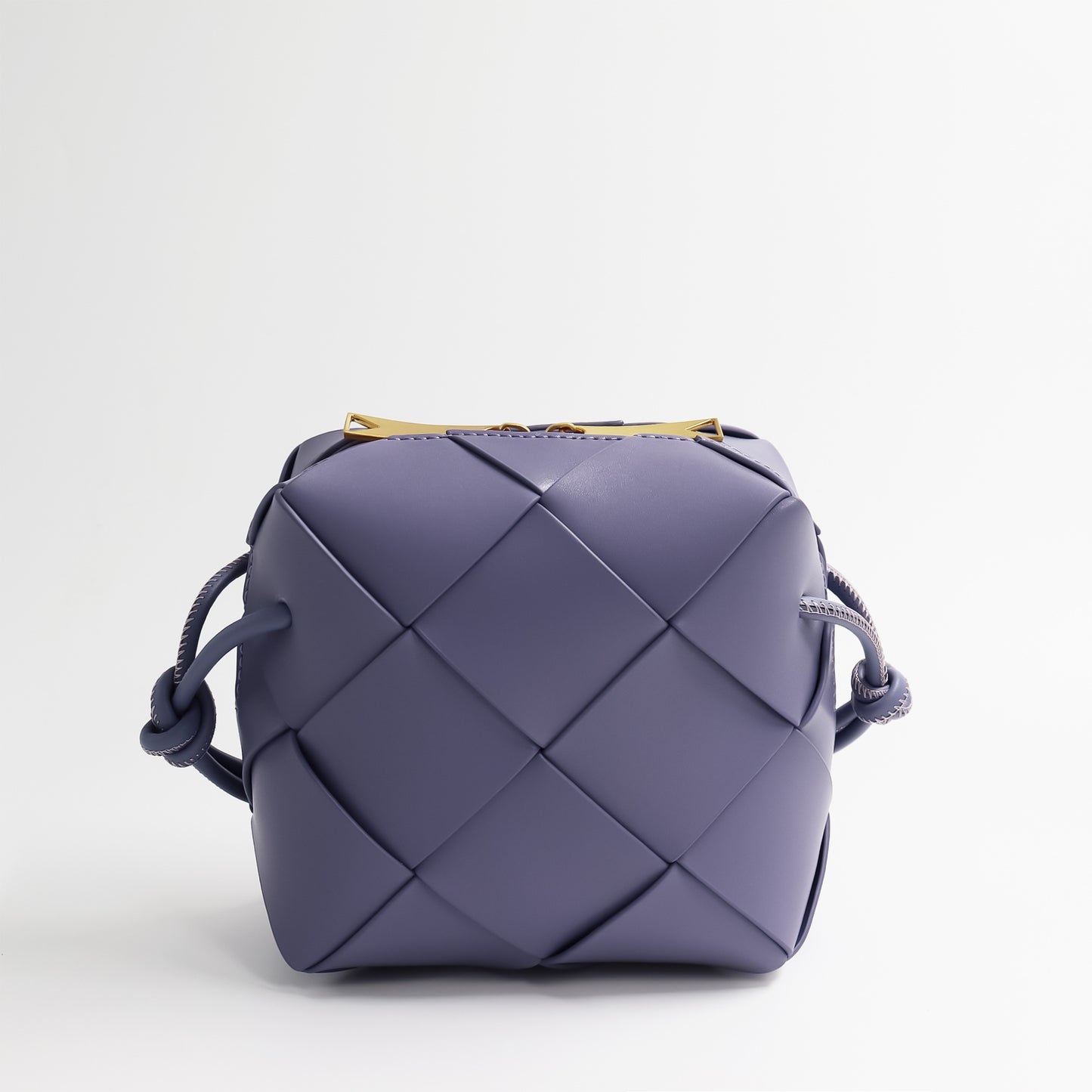 Women's Spring Genuine Leather Diamond Pattern Commute Soft Crossbody Bags