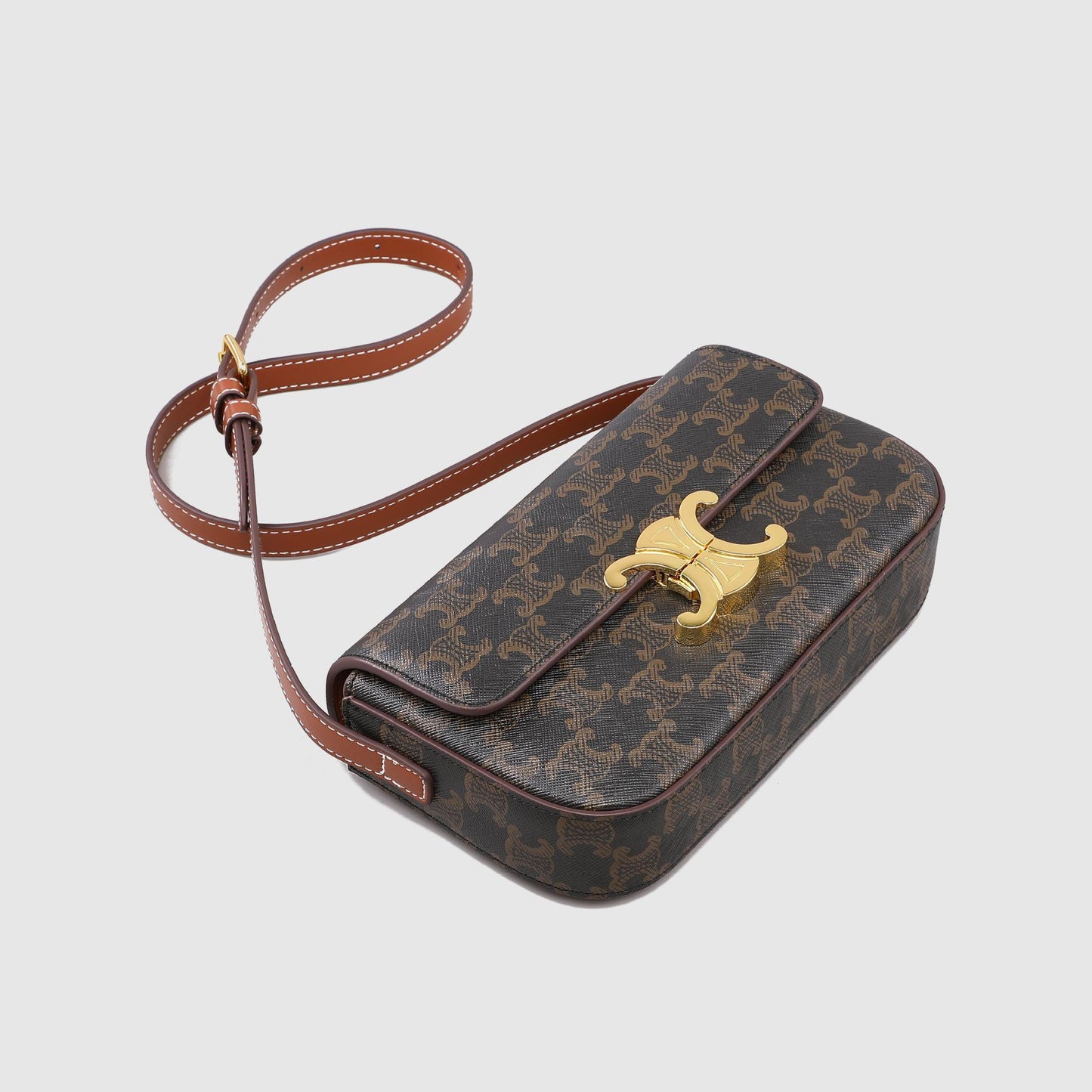 Women's Genuine Leather Arc Baguette Retro Classic Armpit Bags