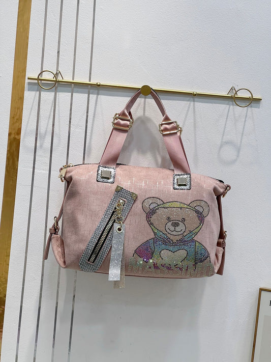 Women's Western Style Diamond Fashion Large Capacity Shoulder Bags