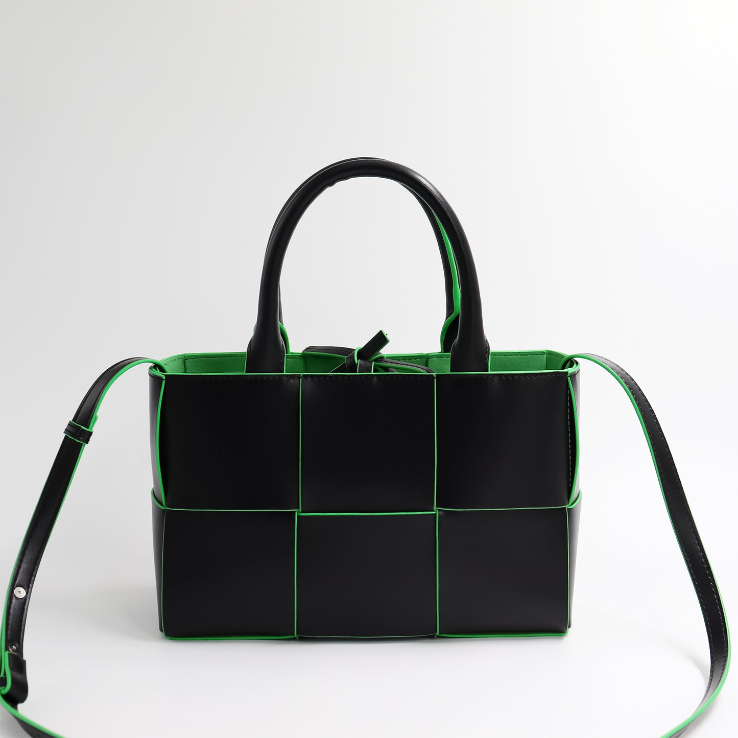Woven Large Capacity Leather Mummy Commuter Crossbody Bags