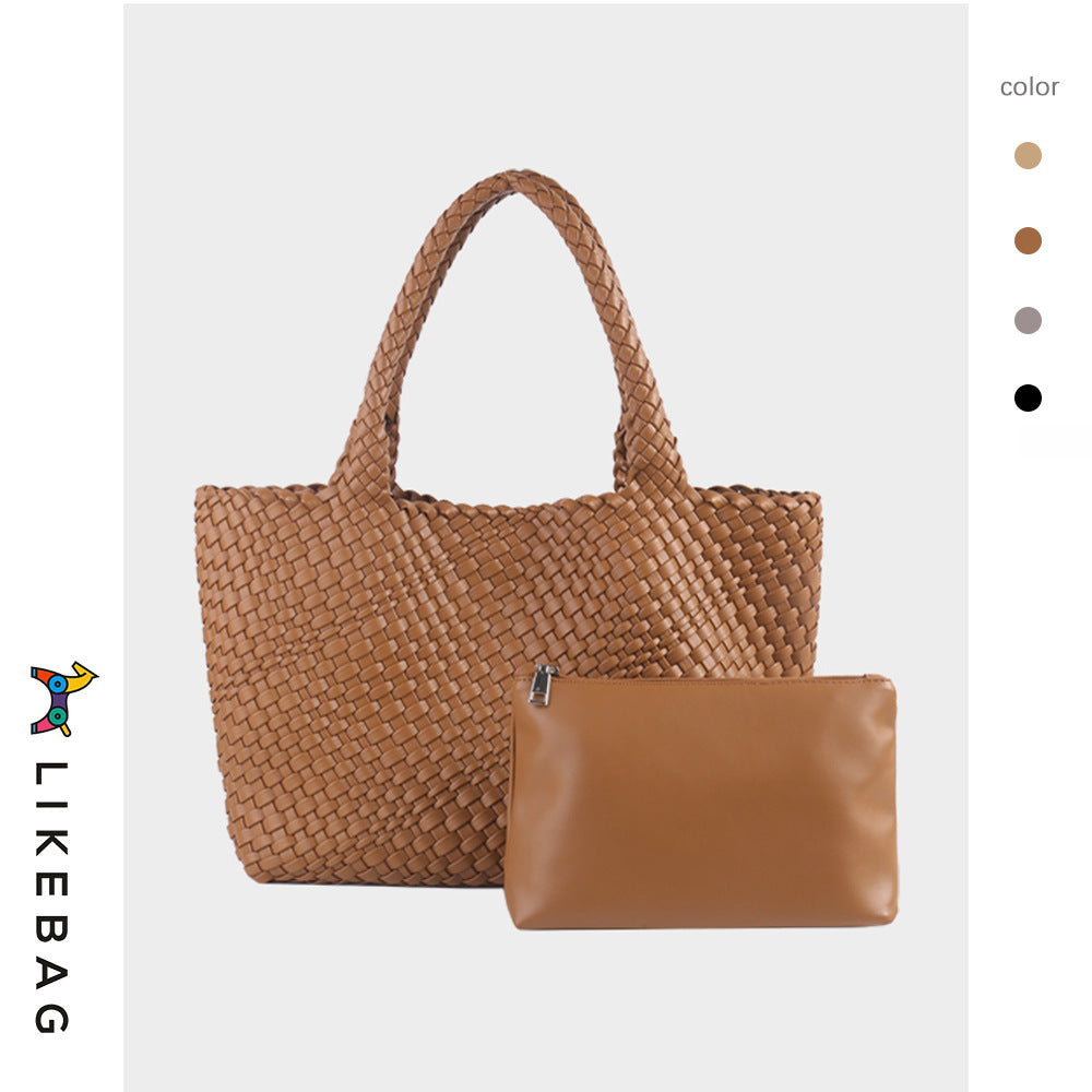 Women's Handmade Woven Trendy Large Capacity Portable Crossbody Bags