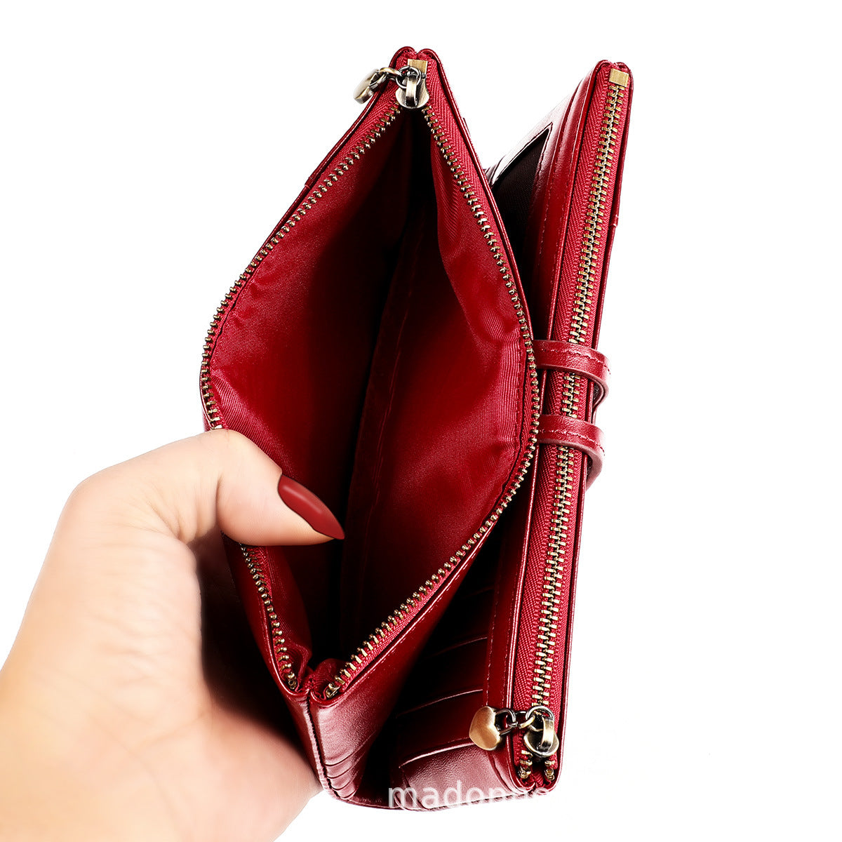 Women's & Men's & Leather Retro First Layer Cowhide Ladies Wallets