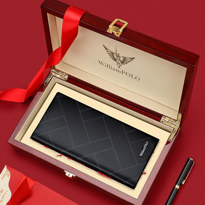 Men's Emperor Paul High-grade Leather Short Billfold Men's Wallets