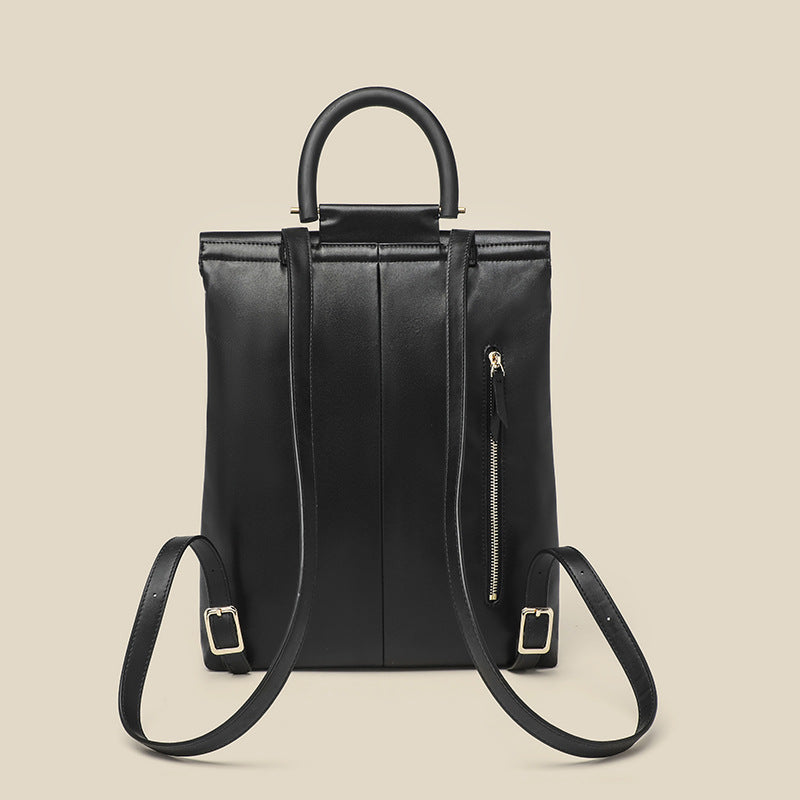 Women's Genuine Leather Business High Sense Cowhide Backpacks