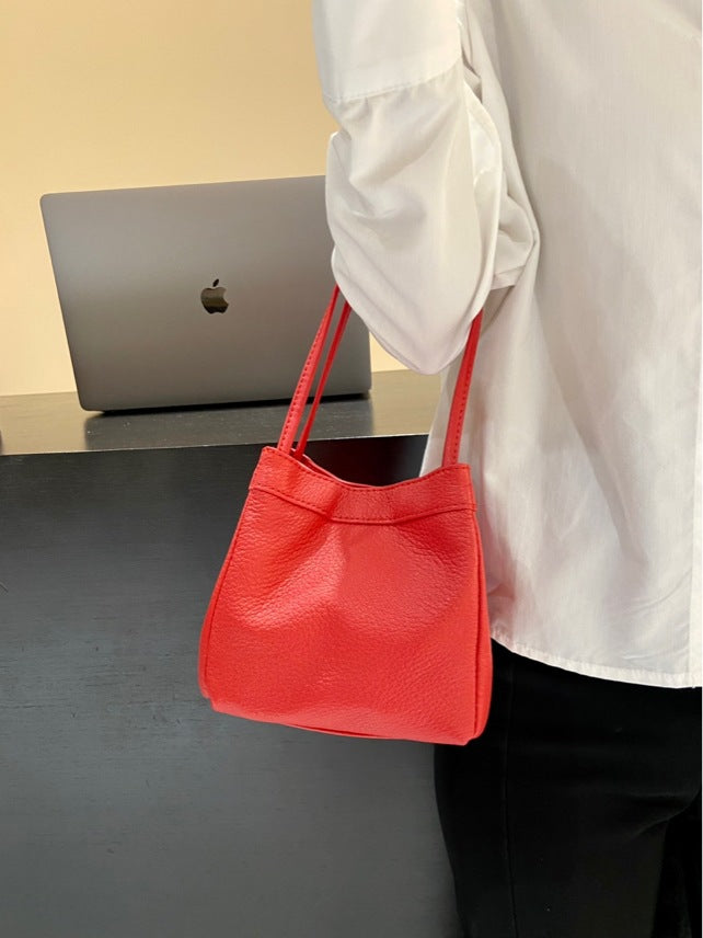 Women's Goat Leather Simple Fashion Genuine Handbags