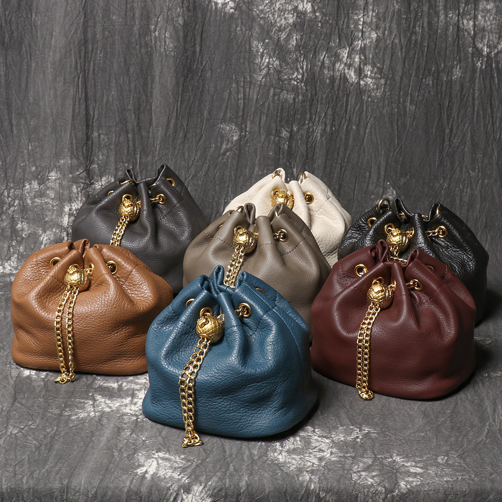 Layer Cowhide Fashion Genuine Leather High Bags
