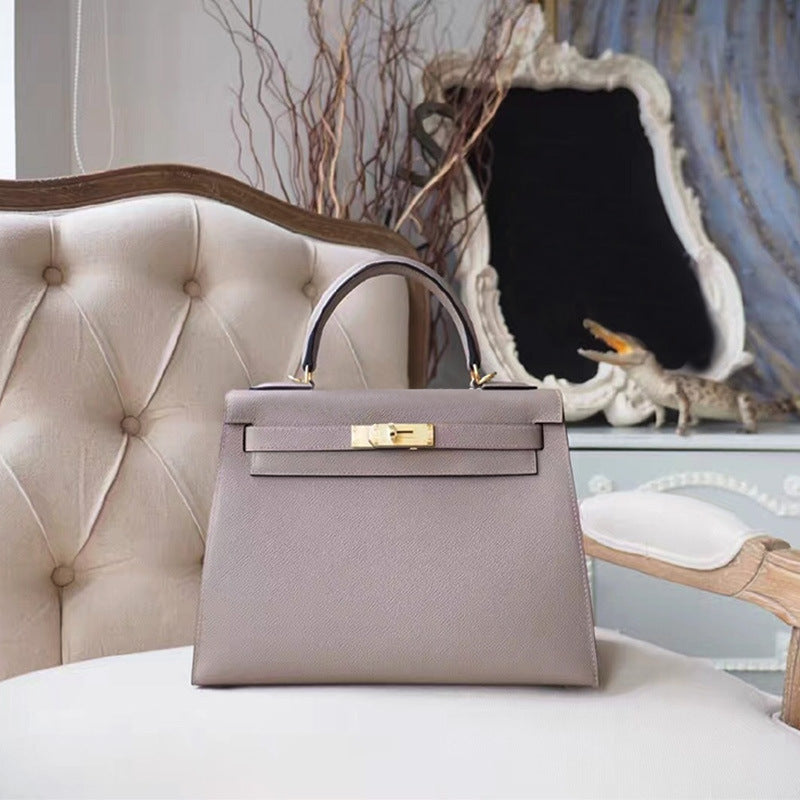Women's Fashion Chicken Yellow Leather Kelly Bridal Shoulder Bags