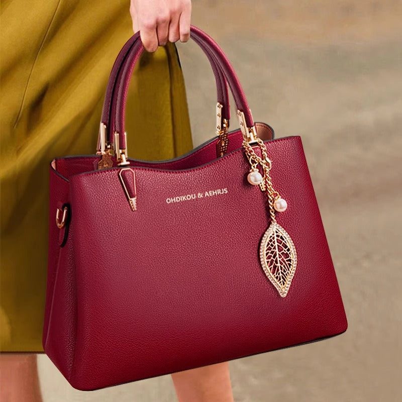 Women's Wedding Xi Mom High Sense Leather Handbags