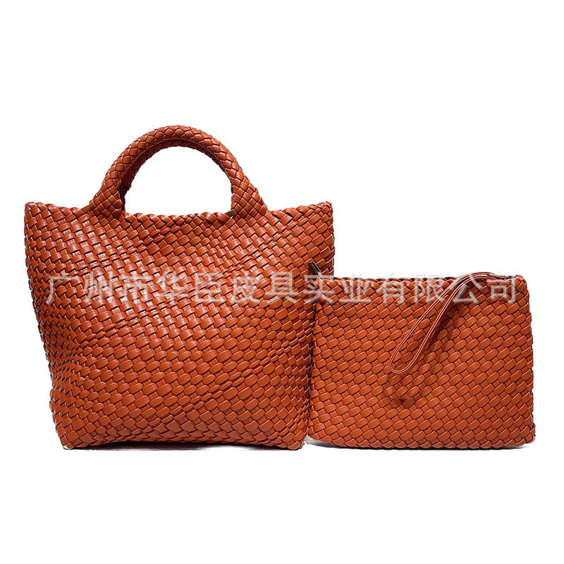 Women's Wind Woven Large Capacity Composite Fashion Handbags