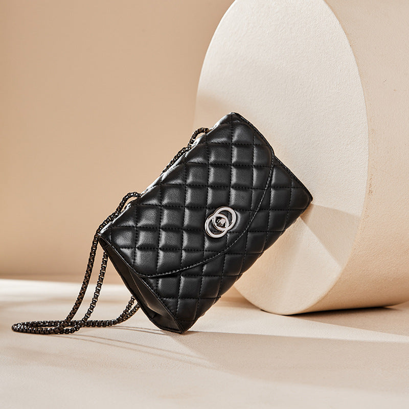 Women's Chain High-grade Versatile Genuine Leather Shoulder Bags