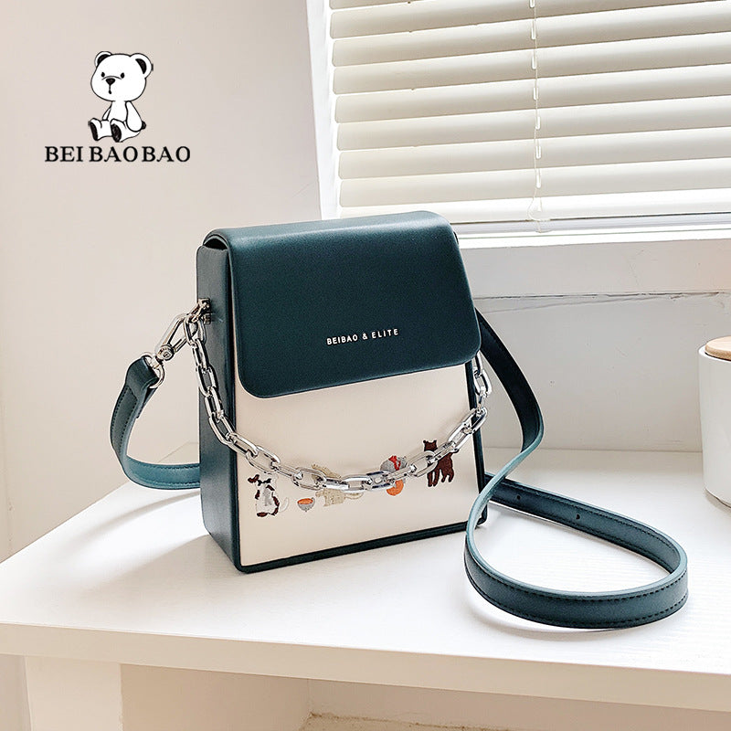 Women's Source Mobile Fashion Contrast Color Mini Crossbody Bags