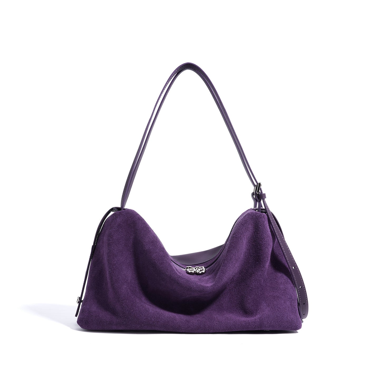 Women's Premium Frosted Pillow Boston Commuter Underarm Shoulder Bags