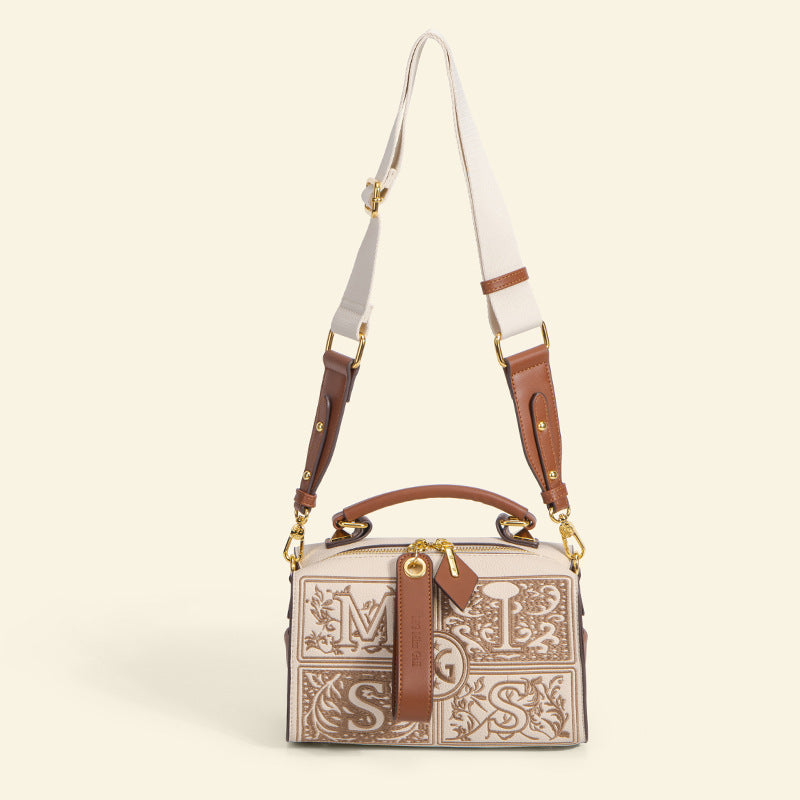 Textured Design Vintage Veet Pillow Thick Crossbody Bags