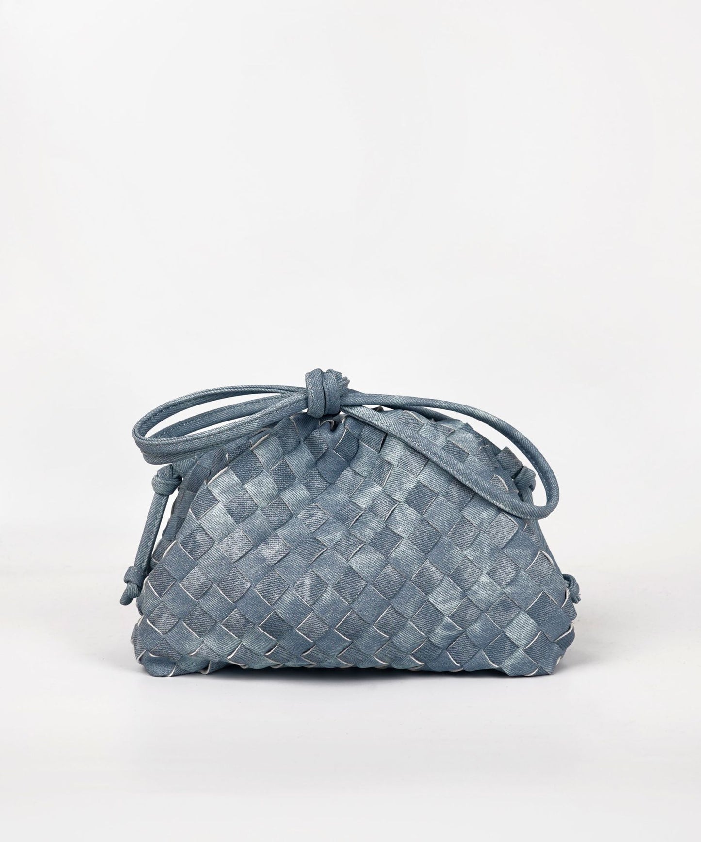 Large Size Cloud Woven Capacity Clip Crossbody Bags