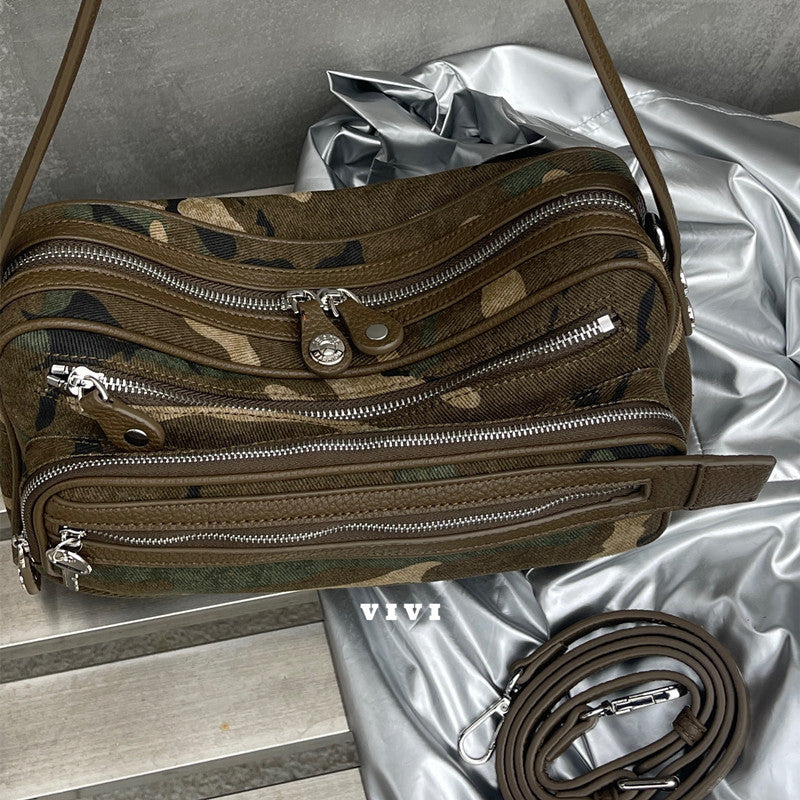 Than Design Zipper Motorcycle Underarm Fashion Bags
