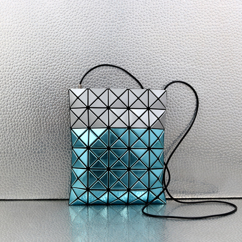Women's Wire Geometric Rhombus Color Matching Triangle Life Crossbody Bags