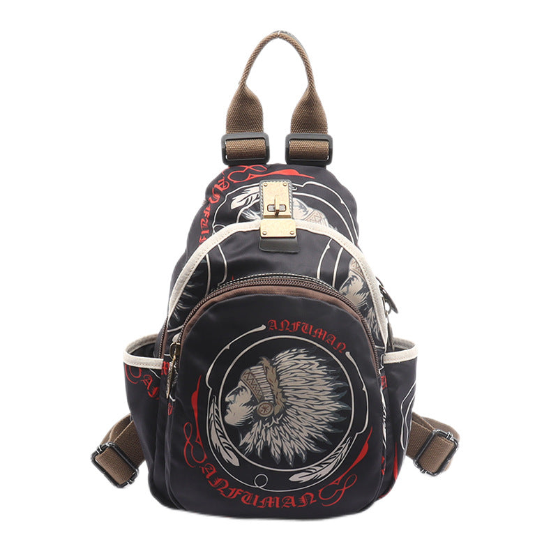 Women's Ethnic Style Oxford Cloth Large Capacity Backpacks