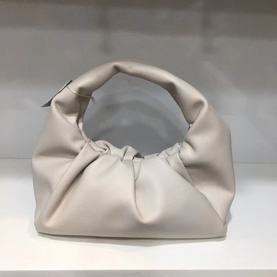 Women's Minority Pleated Clutch Cowhide Soft Leather Shoulder Bags