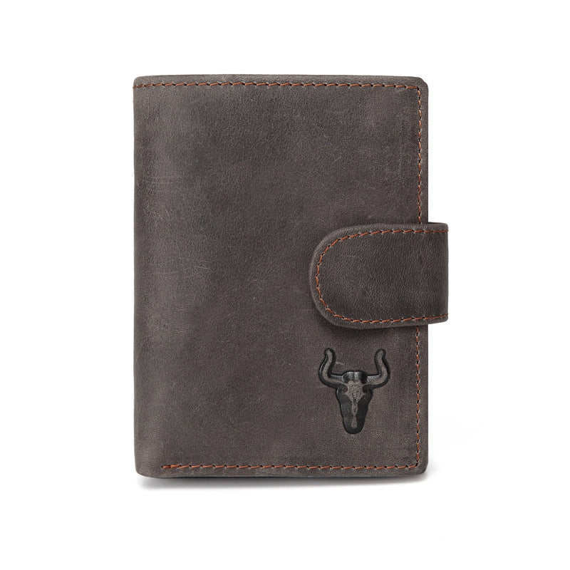 Men's Famous Craftsman Leather Short Retro Crazy Men's Wallets