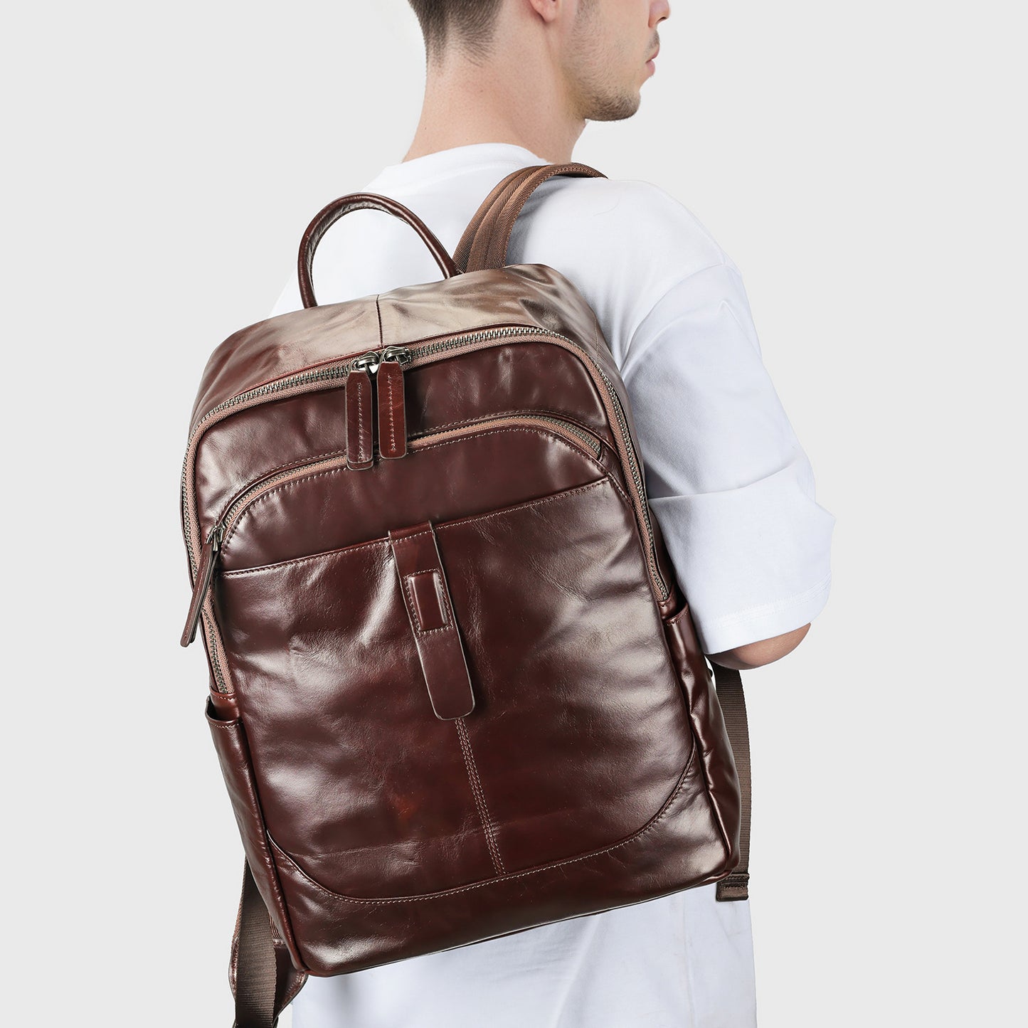 Men's Versatile Lightweight Leisure Traveling Korean Backpacks