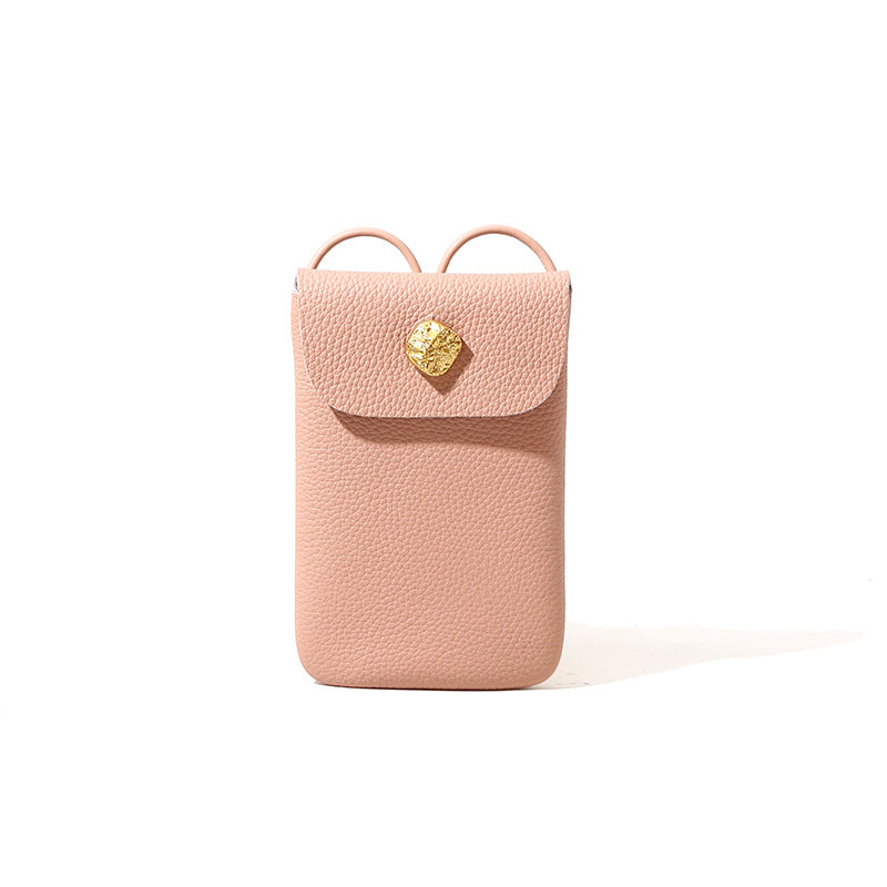 Women's Simple Style Leather Spring First Layer Crossbody Bags