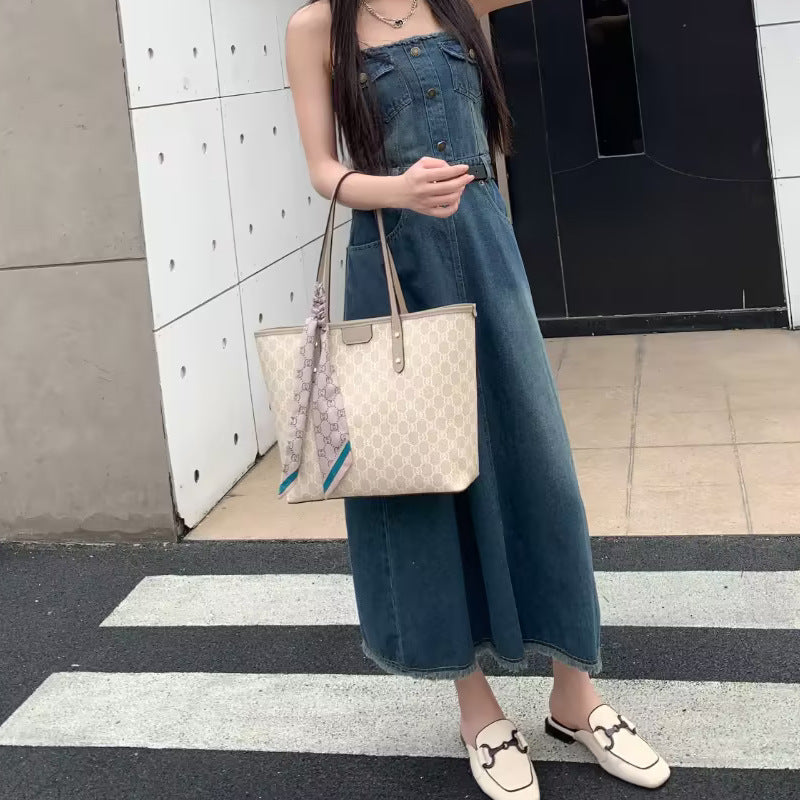Women's Fashion Series Large Capacity Difference Saddle Shoulder Bags