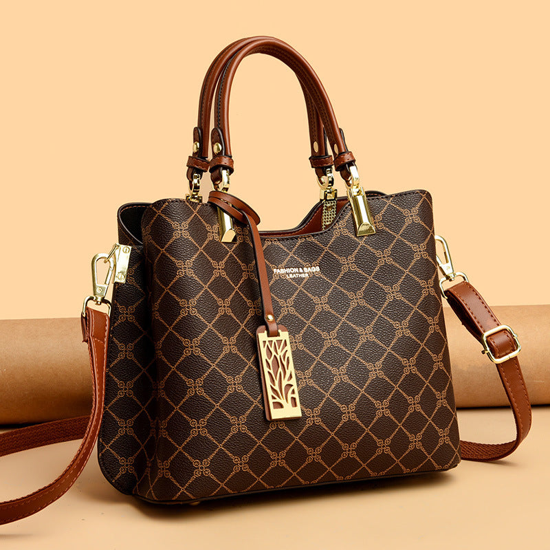 Women's Versatile Fashion Printed Presbyopic Mom Tote Bags