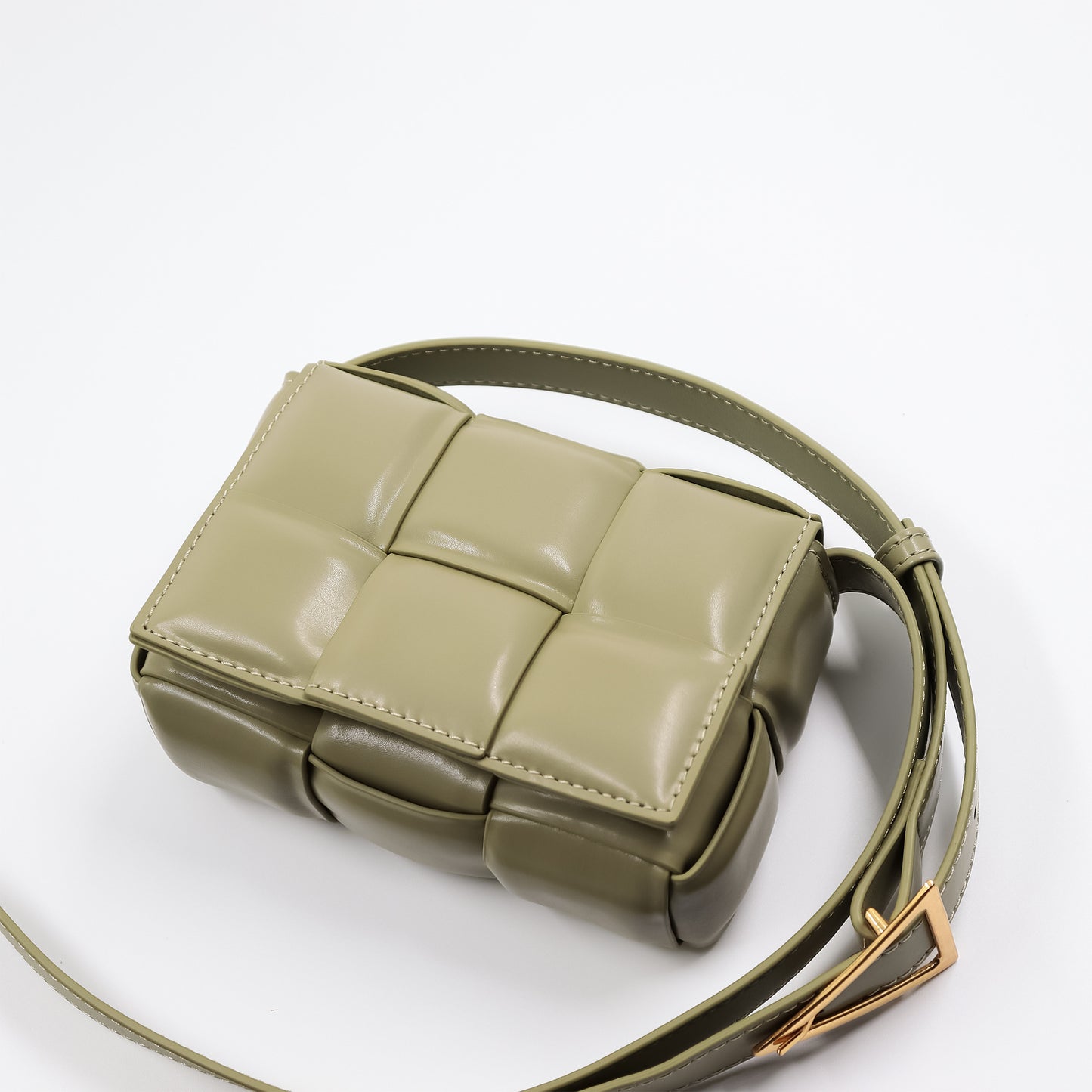 Women's Texture Flip Soft Leather Fashionable Simple Crossbody Bags
