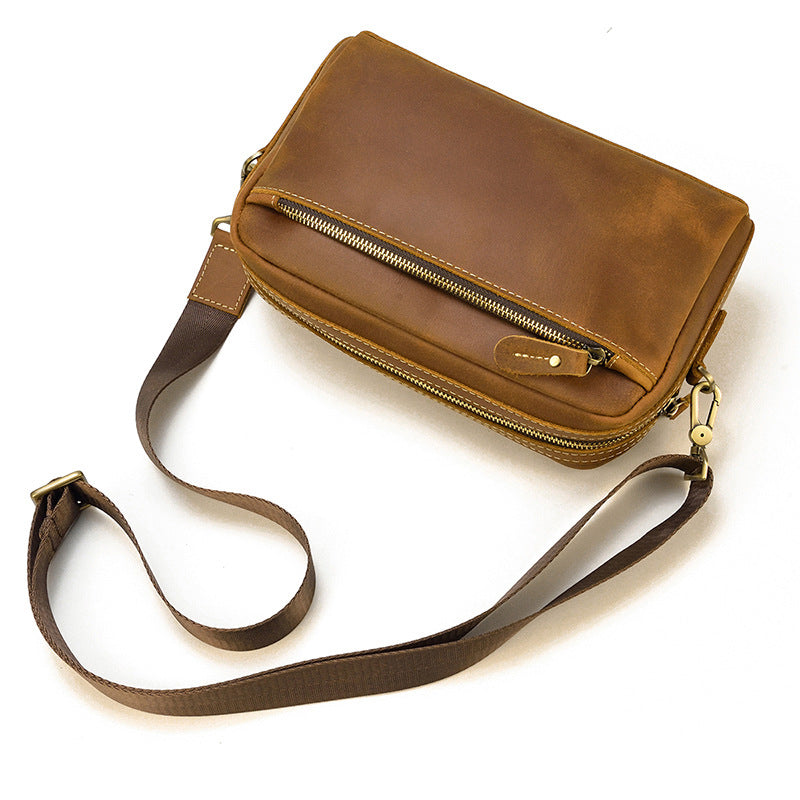 Women's & Men's & Crazy Horse Leather Clutch Vintage Genuine Men's Handbags