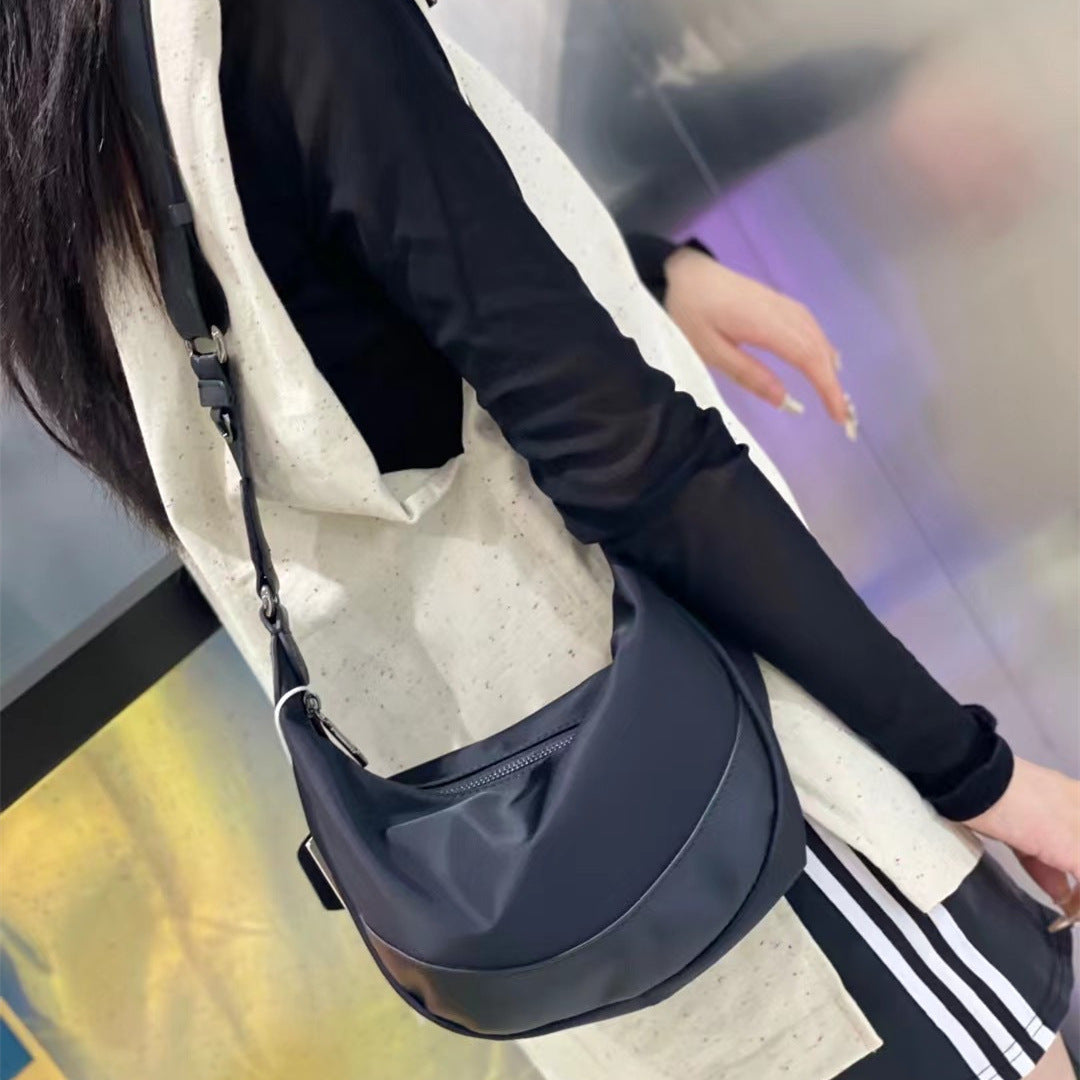Women's & Men's & Cloth First Layer Cowhide Stitching Large Capacity Crossbody Bags