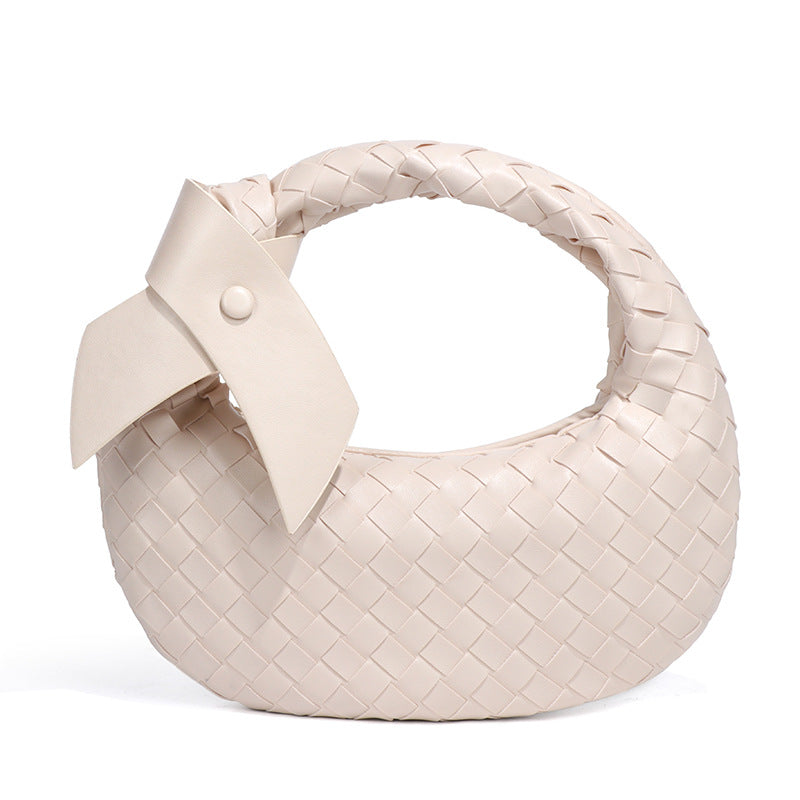 Women's Woven Fashion Knotted Round Large Capacity Handbags
