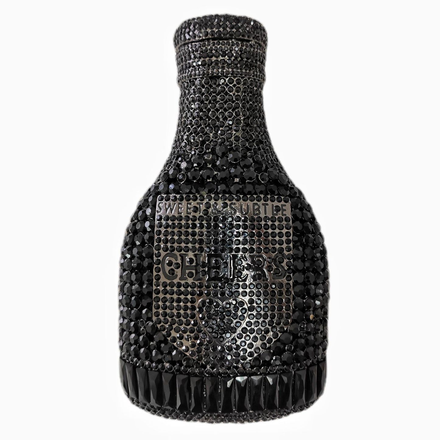 Women's Wei Champagne Bottle Rhinestone Banquet Crystal Bags