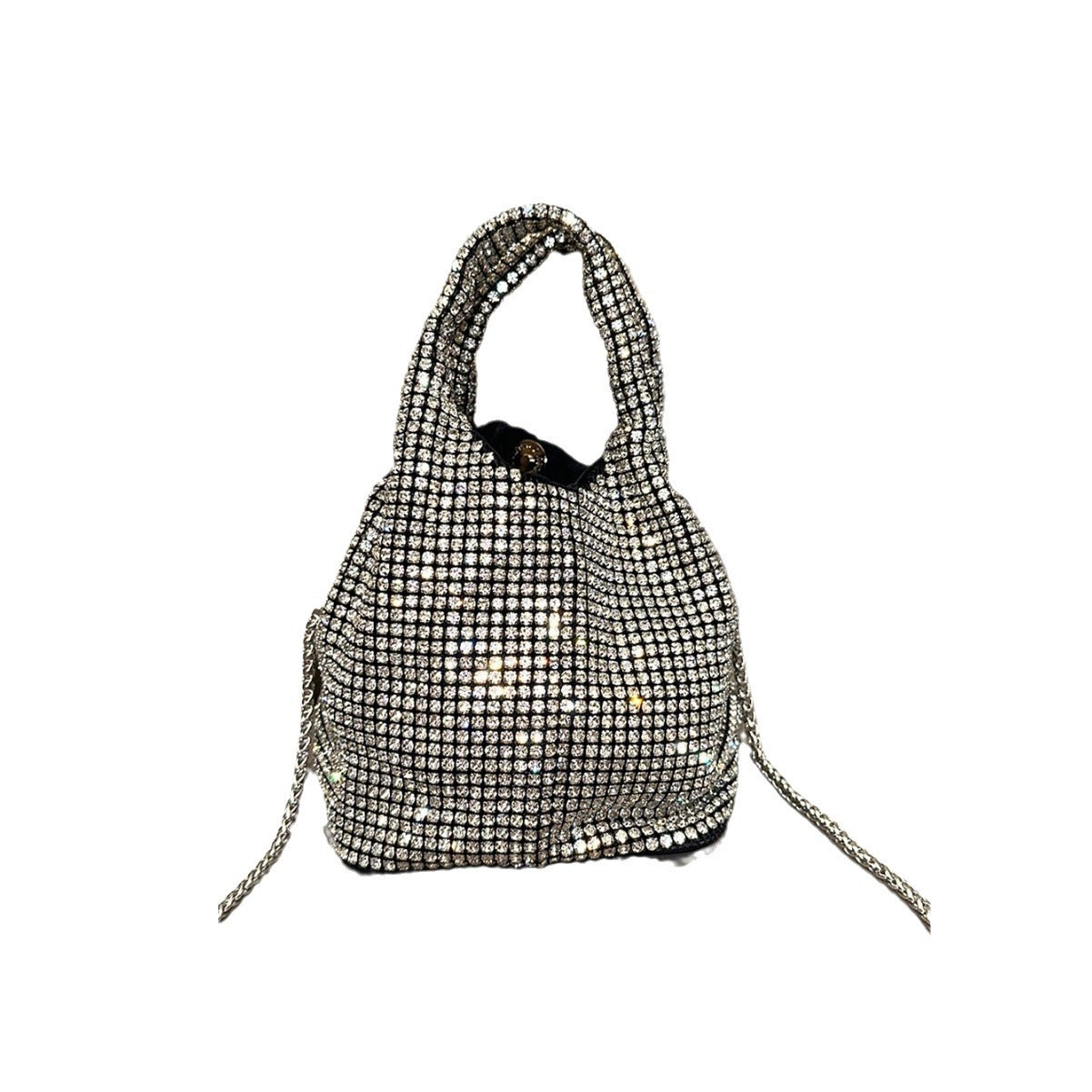 Rhinestone Hard Bottom Shaping Quality Vest Shoulder Bags