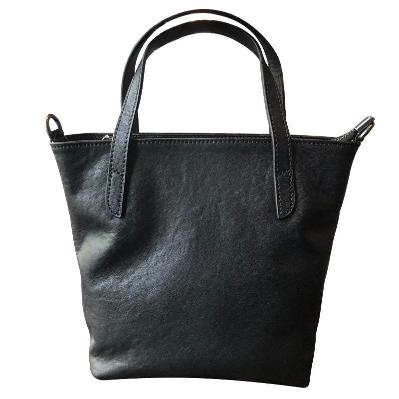 Women's First Layer Cowhide Soft Leather Fashion Korean Handbags