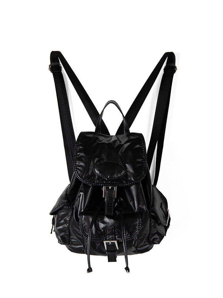 Korean Drawstring Large Capacity Flip Design Backpacks