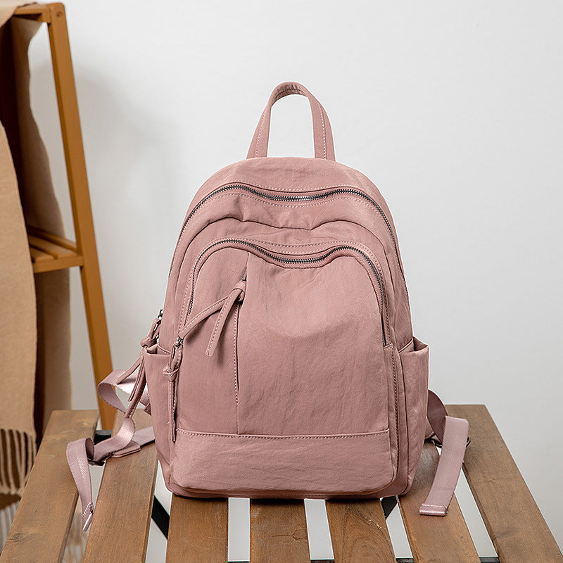 Women's Lightweight Fashion Simple Nylon Portable Oxford Backpacks