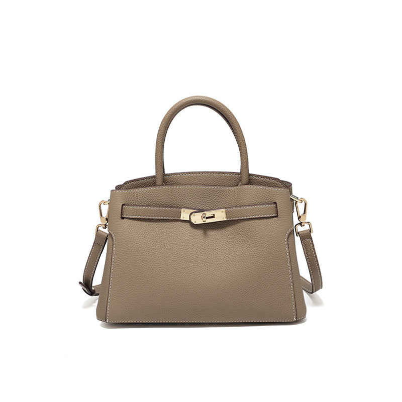 Women's Layer Cowhide High-grade Genuine Leather Kelly Large Crossbody Bags