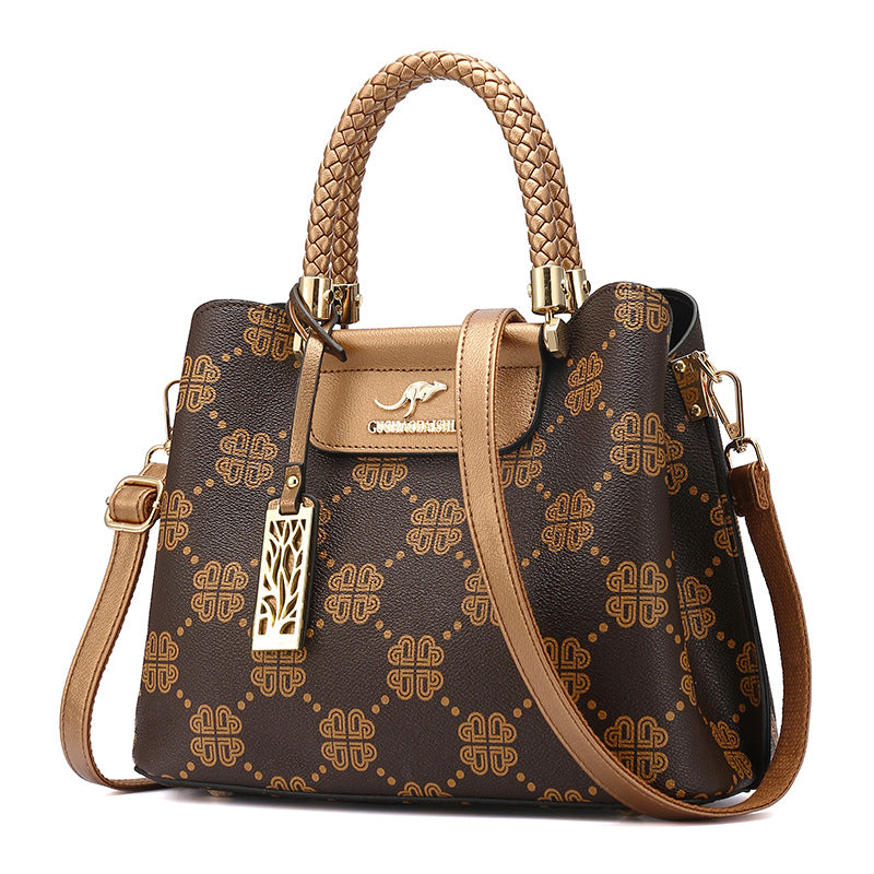 Women's Niche Portable Wine Red Presbyopic Handbags