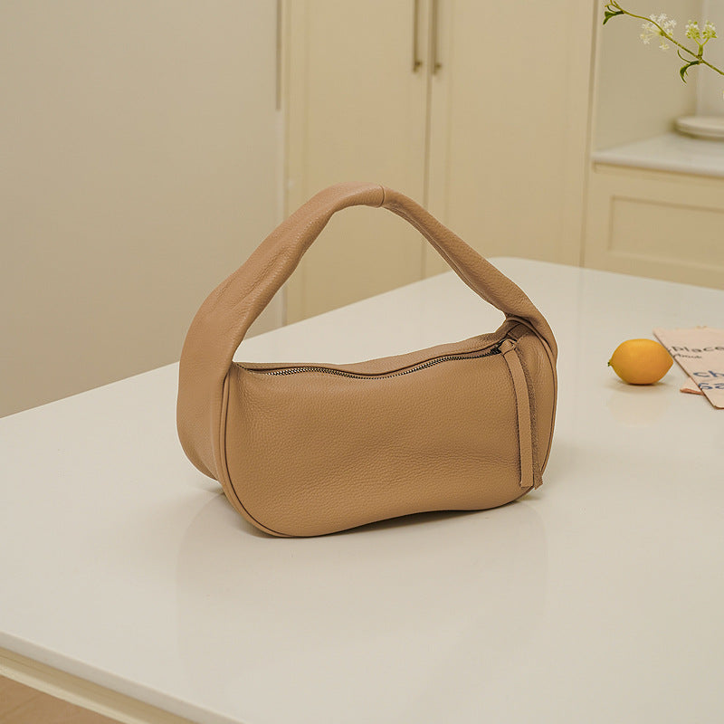Women's Layer Cowhide Hand Soft Solid Color Bags