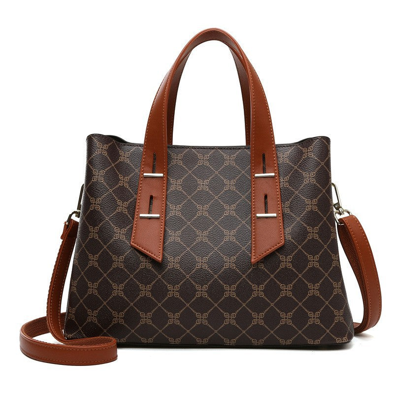 Women's Simple Elegant Large Capacity Multi Compartment Handbags